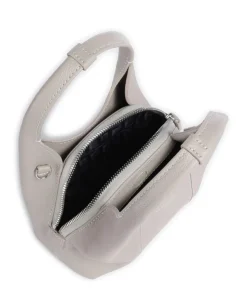 Juliette Umhängetasche genarbtes Rindsleder hellgrau