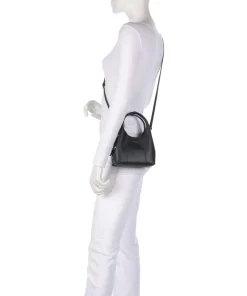 Juliette Umhängetasche genarbtes Rindsleder schwarz