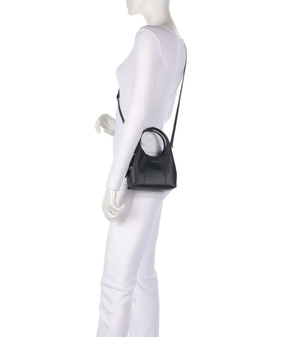 Juliette Umhängetasche genarbtes Rindsleder schwarz