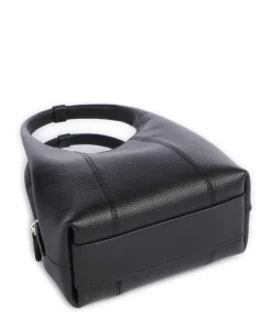 Juliette Umhängetasche genarbtes Rindsleder schwarz