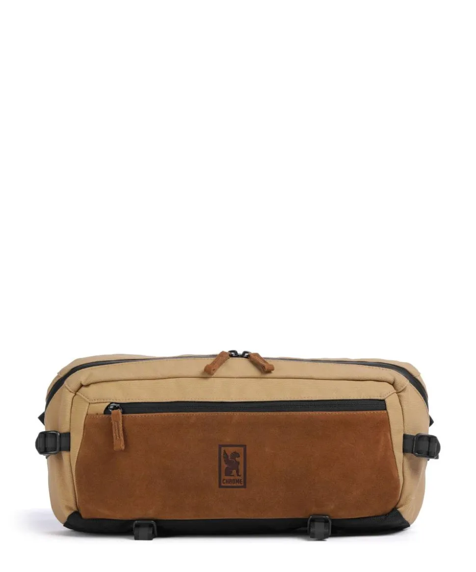 Kadet Suede Gürteltasche Baumwolle, aufgerautes Leder hellbraun