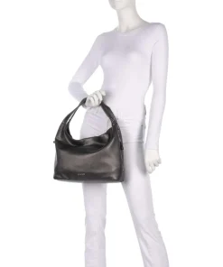 Kaliska M Beuteltasche Lederimitat dunkelgrau