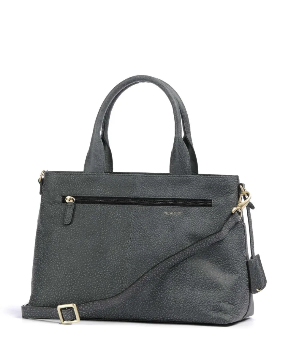 Kapstadt Handtasche Büffelleder anthrazit