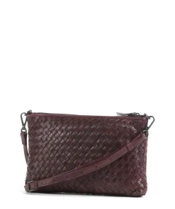Karima Umhängetasche fein genarbtes Rindsleder bordeaux