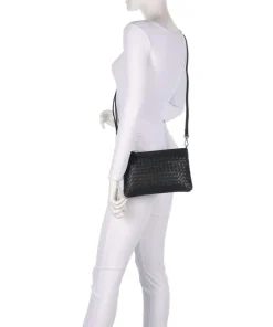 Karima Umhängetasche fein genarbtes Rindsleder schwarz