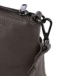 Karima Umhängetasche genarbtes Rindsleder taupe