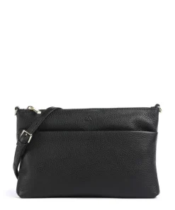 Karima Umhängetasche genarbtes Rindsleder schwarz