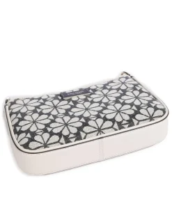 Katy Umhängetasche Textil, fein genarbtes Rindsleder grau/beige