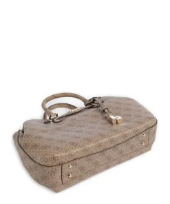 Katya 4G Logo Handtasche Lederimitat hellbraun