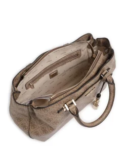 Katya 4G Logo Handtasche Lederimitat hellbraun