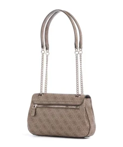 Katya 4G Logo Schultertasche Lederimitat hellbraun