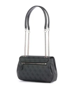 Katya 4G Logo Schultertasche Lederimitat anthrazit