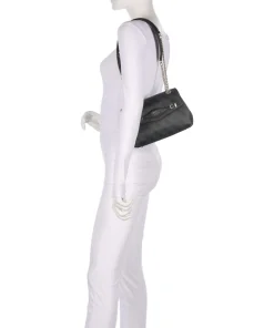 Katya 4G Logo Schultertasche Lederimitat anthrazit