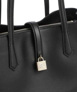 K/Autograph Medium Shopper fein genarbtes Rindsleder schwarz