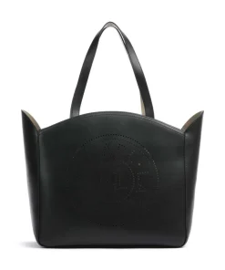 K/Circle Large Shopper fein genarbtes Rindsleder schwarz