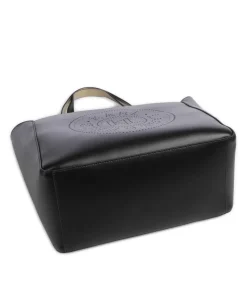 K/Circle Large Shopper fein genarbtes Rindsleder schwarz