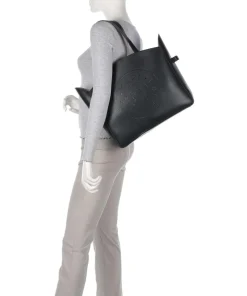 K/Circle Shopper 15″ fein genarbtes Rindsleder schwarz