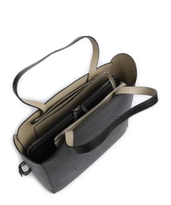 K/Circle Shopper 15″ fein genarbtes Rindsleder schwarz