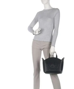 K/Circle Small Handtasche fein genarbtes Rindsleder schwarz