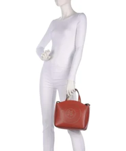 K/Circle Small Handtasche fein genarbtes Rindsleder bernstein