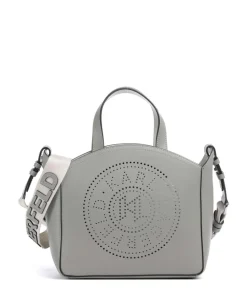 K/Circle Small Handtasche fein genarbtes Rindsleder grau