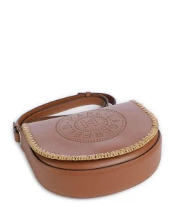 K/Circle Umhängetasche fein genarbtes Rindsleder braun