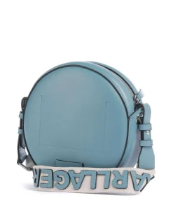 K/Circle Umhängetasche fein genarbtes Rindsleder blaugrau