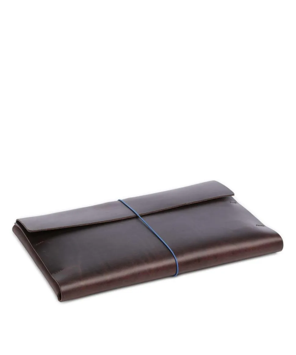 Keeper Laptophülle fein genarbtes Rindsleder dunkelbraun