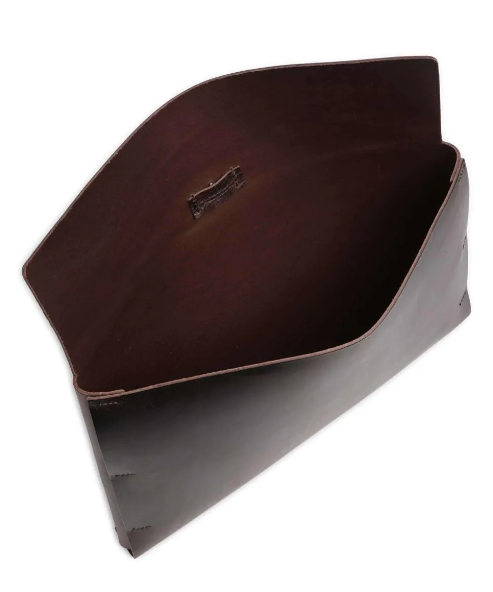 Keeper Laptophülle fein genarbtes Rindsleder dunkelbraun