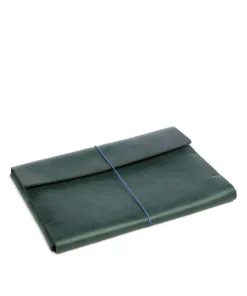Keeper Laptophülle genarbtes Rindsleder dunkelgrün