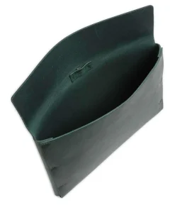 Keeper Laptophülle genarbtes Rindsleder dunkelgrün