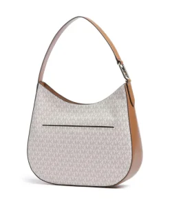 Kensington Beuteltasche Lederimitat elfenbein/braun