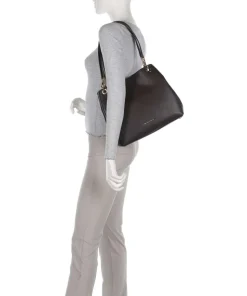 Kensington Large Beuteltasche genarbtes Rindsleder dunkelbraun