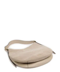 Kensington Place Beuteltasche genarbtes Rindsleder, aufgerautes Rindsleder beige