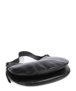 Kensington Place Beuteltasche genarbtes Rindsleder schwarz