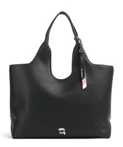 K/Ikon Large Shopper Lederimitat schwarz