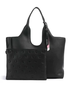 K/Ikon Large Shopper Lederimitat schwarz