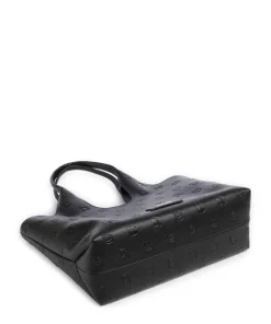 K/Ikon Monogram Medium Shopper Lederimitat schwarz