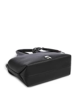 K/Ikon Small Handtasche Lederimitat schwarz