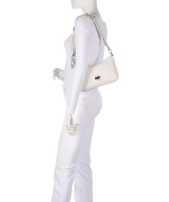 K/Ikonik Schultertasche Lederimitat creme