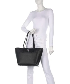 K/Ikonik Shopper Lederimitat schwarz