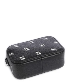 K/Ikonik Umhängetasche Lederimitat schwarz