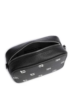 K/Ikonik Umhängetasche Lederimitat schwarz