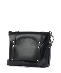Kim Smooth Umhängetasche fein genarbtes Rindsleder schwarz