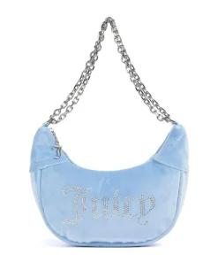 Kimberly S Schultertasche Samtgewebe hellblau
