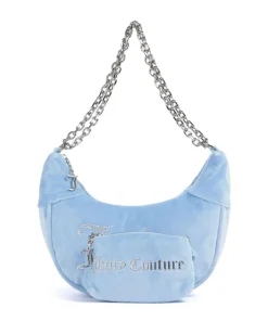 Kimberly S Schultertasche Samtgewebe hellblau