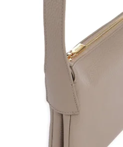 Kirsten Umhängetasche genarbtes Rindsleder taupe