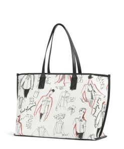 K/Karl Shopper 14″ Lederimitat creme