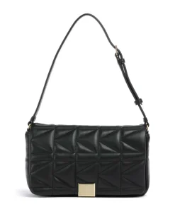 K/Kuilt Medium Schultertasche Schafsleder schwarz