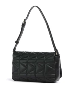 K/Kuilt Medium Schultertasche Schafsleder schwarz